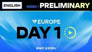 [ENGLISH] SWC2024 Europe Preliminary Day 1 | Summoners War