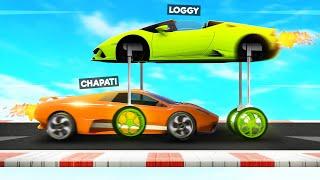 USING WORLDS FASTEST CAR TO BEAT CHAPATI ON MEGA RAMP