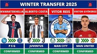  LATEST CONFIRMED WINTER TRANSFER AND RUMOURS 2025  OLMO, GYÖKERES, MARMOUSH, GARNACHO, WALKER