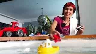 Машинки и трактор на пляже - Новое видео Капуки Кануки - Игрушкам Пора купаться!
