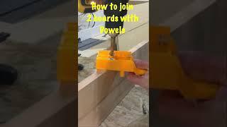 Joining boards with Cheap Dowel Jig from Amazon - #shorts