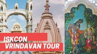 ISKCON Vrindavan virtual tour-All exotic paintings and murals with HG Madhav Prabhu Kirtan