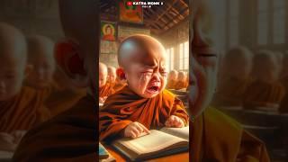 Little Monk So Cute || #viral #video #littlemonk #cutebaby #trending #comedy #shorts #shortsfeed