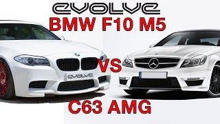 Weistec Supercharged C63 AMG with Headers/Meth 740 BHP vs Evolve E750 F10 M5