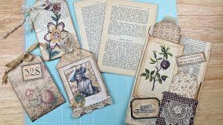 Turning Old Book Pages Into Card Stock ~Junk Journal, Card Making and Paper Crafts