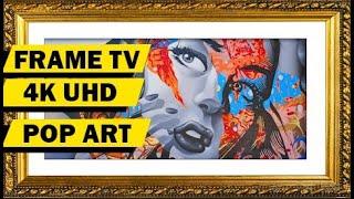  Turn your television into a piece of art! 4K  UHD Pop Culture Meets Fine Art - 1 Hr. NO MUSIC 