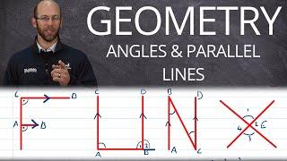 How to Calculate ANGLES on Parallel Lines - GEOMETRY 101 - Grade 8