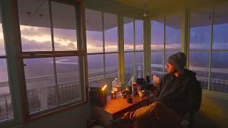 Enduring a Severe Thunderstorm in a Montana Fire Lookout