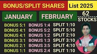 BONUS AND SPLIT SHARES 2025 || BONUS SHARE LATEST NEWS || UPCOMING BONUS AND SPLIT SHARES ||