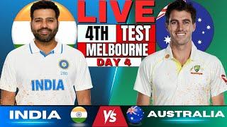 India vs Australia, 4th Test, Day 4 | IND vs AUS Live Match | Live Cricket Match 2nd session | BGT