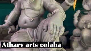 Atharv arts colaba avdhut chavan work shop attractive Ganpati @TejasParmar