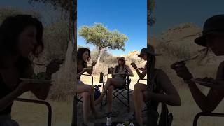 Wild camping in Namibia be like  watch the full video!! #shorts #africa