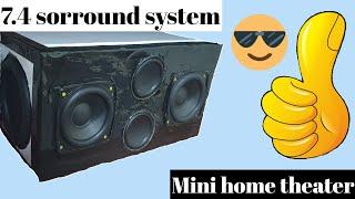 I made my mini home theater 7.4 sorround sound speaker