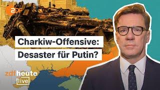 Ukraine-Erfolg bei Charkiw: Russlands Armee droht Umfassung | Militärexperte Lange bei ZDFheute live