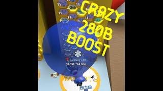 CRAZY 280B BOOST BY A MIDGAME BUE HIVE! | Bee Swarm Simulator | Roblox