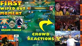 CROWD REACTIONS  FIRST WIPED OUT on GRAND FINALS | KELRA CLEAN UP | FNOP vs TLID | M6 GRAND FINALS