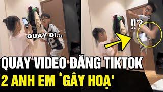 Nhờ em gái cầm điện thoại QUAY VIDEO, cậu bé có pha đá ĐI VÀO LÒNG ĐẤT | Tin Ngắn 3 Phút