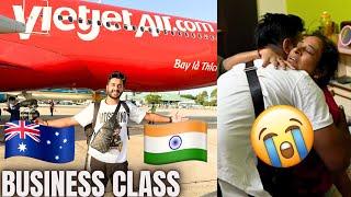 SURPRISE VISIT TO INDIA FROM AUSTRALIA AFTER 1 YEAR ️ | *EMOTIONAL* | VIETJET BUSINESS CLASS REVIEW