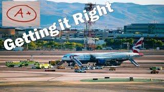 Plane Crash :  ARFF Firefighter Tactics British Airways Las Vegas