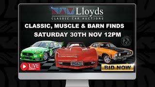 Lloyds Auctions Classic, Muscle and Barn Finds LIVE. November 2024