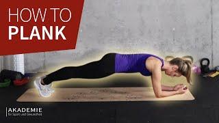 How to: Plank | Planks richtig machen | Unterarmstütz lernen