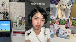 college diaries ep.06 (unbox apple watch se, productive, crochet, pack orders, take notes, etc.)