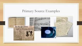 Primary Sources- How to Find Them