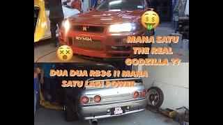 199 Garage Vlog : MANA THE REAL GODZILLA?!!! SKYLINE WAGON (STAGIA) VS SKYLINE R32 #SKYLINE