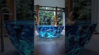 These Active Scene Bathtubs put you in a realistic nature scene! 