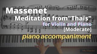 Massenet - Méditation from "Thaïs": Piano Accompaniment [Moderate]