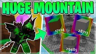 How to Make a HUGE MOUNTAIN in Roblox Skyblock (WITH SECRET BASE) [EP 4]