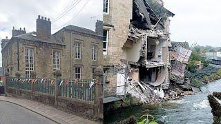 Part of historic Old Courthouse in Cockermouth collapses into river  News24 Live