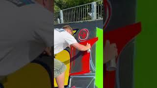 Painting a skatepark 2024 gaming theme #skateparkpainting