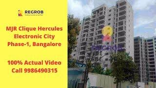 MJR Clique Hercules Electronic City Phase-1 Bangalore | Sales- 8448496407 | Actual Video