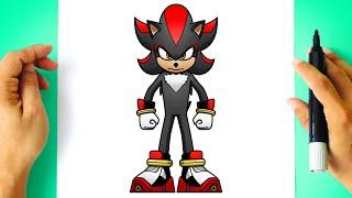 How to DRAW SHADOW from Sonic the Hedgehog Movie 3 - Draw and Color