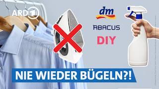 Kleidung faltenfrei sprühen: Was taugen Bügel-Sprays? |  WDR Servicezeit