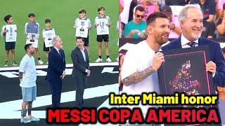 Messi honored by Inter Miami after Copa America and 45th titles