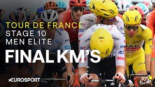 THE DREAM COMES TRUE!  | Tour de France Stage 10 Final Kilometres | Eurosport Cycling