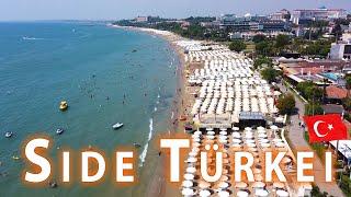 SIDE Promenade HEUTE. Strand. Meer. Türkei August 2024 #antalya #side #sideturkey