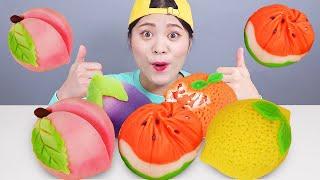 Fruit Dessert Rice Cake Mukbang DONA