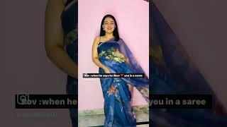 Pov : when he says he likes you in a saree ️🫶 #dresses