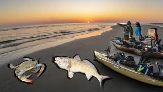 Blue Crabs for BULL Redfish: kayak fishing jetties