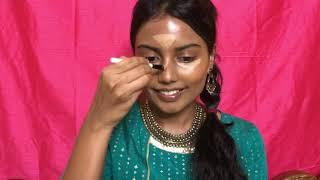 Traditional makeup | indian |wedding guest makeup | party makeup | susmitha brown girl