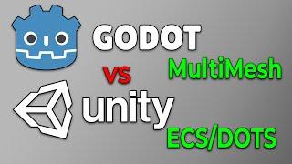 Comparing Game Engine Performance Godot MultiMesh vs Unity ECS