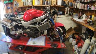 Honda SuperHawk 996 (FireStorm) Engine Rebuild After A Spun Bearing