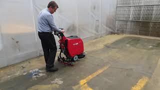 RCM Byte scrubber dryer being put through its paces