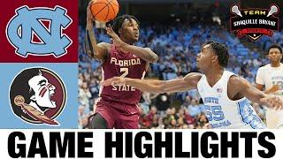 #3 North Carolina vs Florida State Highlights | NCAA Men's Basketball | 2024 College Basketball