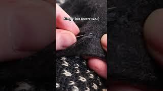 Decorative herringbone stitch