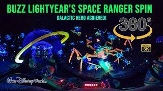 VR 360 Buzz Lightyear's Space Ranger Spin On Ride Ultra HD 5K POV Galactic Hero Walt Disney World