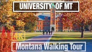 Missoula - University of Montana Campus Tour -  City Walks - Virtual Walk Treadmill Walking Scenery